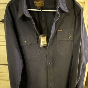 Filson Navy Blue Casual Button Down Shirt